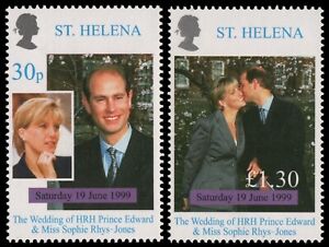St. Helena 1999 - Mi-Nr. 753-754 ** - MNH - Hochzeit Prinz Andrew