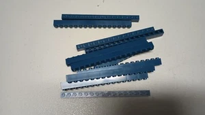 Lego Dark Blue Brick 1x16 lot of 10 Bricks parts and pieces 2465 Part Number - Picture 1 of 1