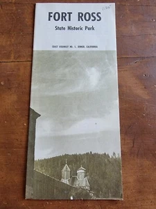 Folleto de viaje de 1965 de colección Fort Ross State Historic Park, Jenner California - Imagen 1 de 6