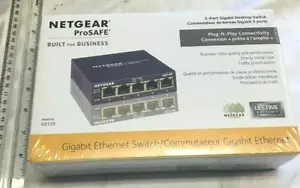 Netgear Prosafe Gigabit Ethernet Switch GS105 NIB Free Shipping - Picture 1 of 4
