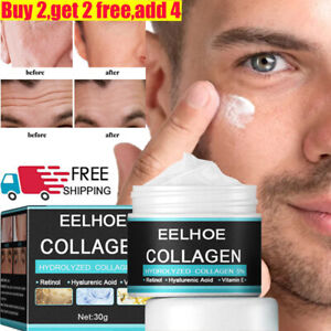 EELHOE Face Cream Collagen Anti Wrinkle For Men Hyaluronic Acid Vitamin E Cream
