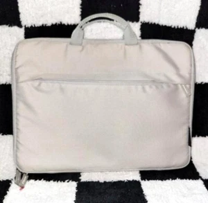 LOAS LAPTOP iPAD PADDED BAG 15x11 OFF WHITE APPLE SAMSUNG USED GREAT SHAPE ZIP - Bild 1 von 5