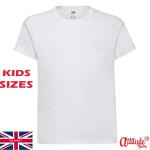 Camisetas Niños Niñas-Lisas Blancas-Lisas Negras-PE Camisetas Escolares-Camiseta Lisa PE - Imagen 1 de 5