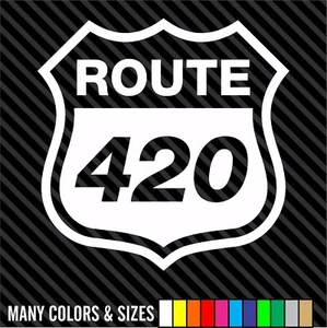 ROUTE 420 HISTORIC Window Die Cut Decal Sticker Vinyl Car - Many Colors & Sizes - Picture 1 of 14