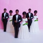 Three Bride w Lace Dress and Groom Cake Topper DIY AA
