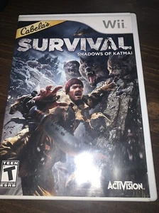 Nintendo Wii Game Cabela's Survival Shadows of Katmai Mountains Shooting Fun CIB - Picture 1 of 3