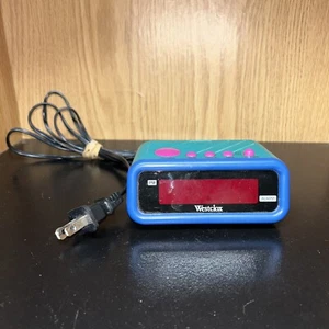 Vintage Westclox Retro Color Block Digital Alarm Clock #127861 - Picture 1 of 10