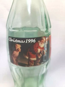 Coca-Cola Bottle Christmas 1996 Open Empty - Picture 1 of 11