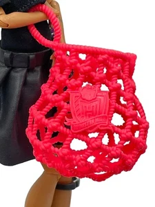Monster High Toralei Stripe Ghoul Sport Soccer Ball Pink Net Bag (only) - Picture 1 of 4