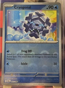 Pokemon TCG  Cryogonal (Poke Ball Reverse Holo) - 027/086 - Black Bolt  NM - Picture 1 of 10