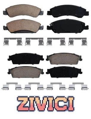 Pastillas de freno delanteras y traseras de cerámica para Chevrolet Avalanche Silverado Suburban 2008-14 Foto 1 de 4