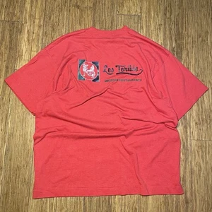 Camiseta De Colección Restaurante Mexicano La Toribio Para Hombre Grande Roja Años 90 Puntada Única - Imagen 1 de 8