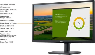 Dell E2422HS 23.8 inch Widescreen LED LCD Monitor (NEW In Box) - Image 1 of 4