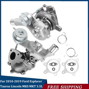 Left+Right Turbo Turbocharger Set For 2010-19 Ford Explorer Lincoln MKS MKT 3.5L - Bild 1 von 24