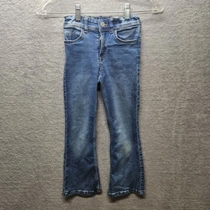 H&M Girls Sz 6 x 20 Inseam Flared Leg Super Stretch Wide Leg Light Wash Jeans - Picture 1 of 11