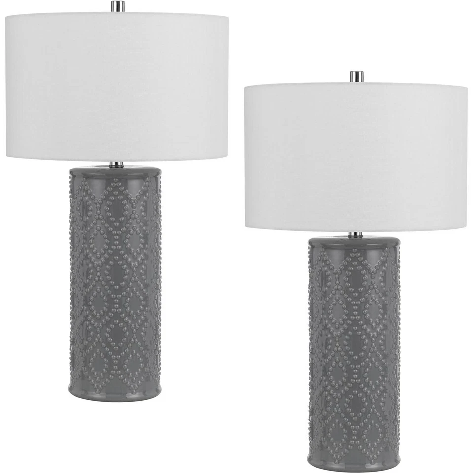 CAL Iluminación y Accesorios BO-3065TB-2 Lámpara de Mesa Castino Gris Pizarra Foto 1 de 1