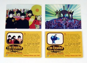 Juego de tarjetas promocionales Submarino amarillo The Beatles 1999 imágenes cómicas (2) casi nuevo/como nuevo - Imagen 1 de 3