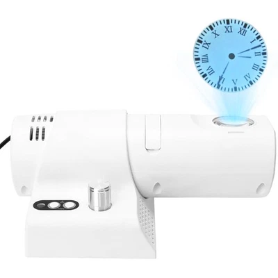 180° Adjustable LED Projection Alarm Clock, Wall Clock with 5 Dimming Color a... - Image 1 of 4