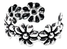 Ear Cuff Daisy Flower Summer Earring 925 Sterling Silver Ear Cuff Bohemian