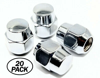 20 tuercas de bellota estilo fábrica cromadas hexagonales de 1,07" 27 mm 12x1,5 21 mm para KIA Foto 1 de 4
