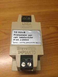 Protezione scaricatore Telefonico 1Lu. TZ 001/B + KTZ staffa di Fissaggio Saiet - Zdjęcie 1 z 4