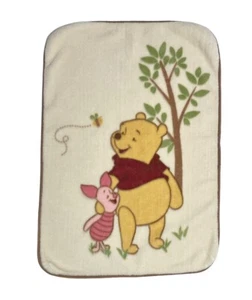 Disney Baby Winnie The Pooh Piglet Fleece Plush Baby Crib Blanket 31” X 44” - Picture 1 of 3
