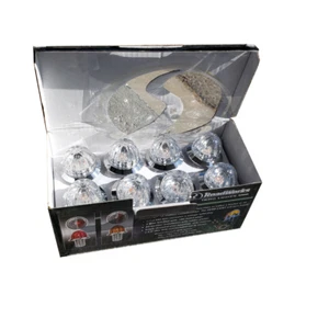 BOX OF 8 Hero Mini 3/4" Watermelon Dual Function Clearance Light (Clear/Red) - Picture 1 of 9