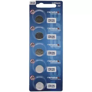 Renata CR1225 Coin Cell Battery 5 Pk - Picture 1 of 2