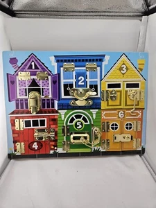 Melissa & Doug Latches Wooden Activity Board - FSC-Certified Materials NEW - Picture 1 of 5