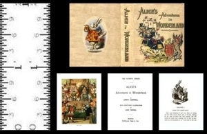 1:12 SCALE MINIATURE BOOK ALICE’S ADVENTURES IN WONDERLAND LEWIS CARROLL TENNIEL - Picture 1 of 1