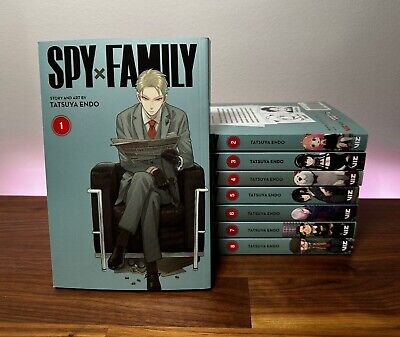 Spy X Family Manga Lot (English, Volumes 1-8) Free Shipping • 46.50£