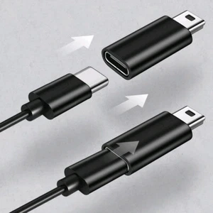 Adaptador USB C a mini USB 2.0 tipo C hembra a mini USB adaptador de conversión macho - Imagen 1 de 12