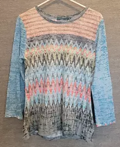 prAna Women's XL Lottie Top Long Sleeve Shirt Pullover Made In USA - Picture 1 of 5