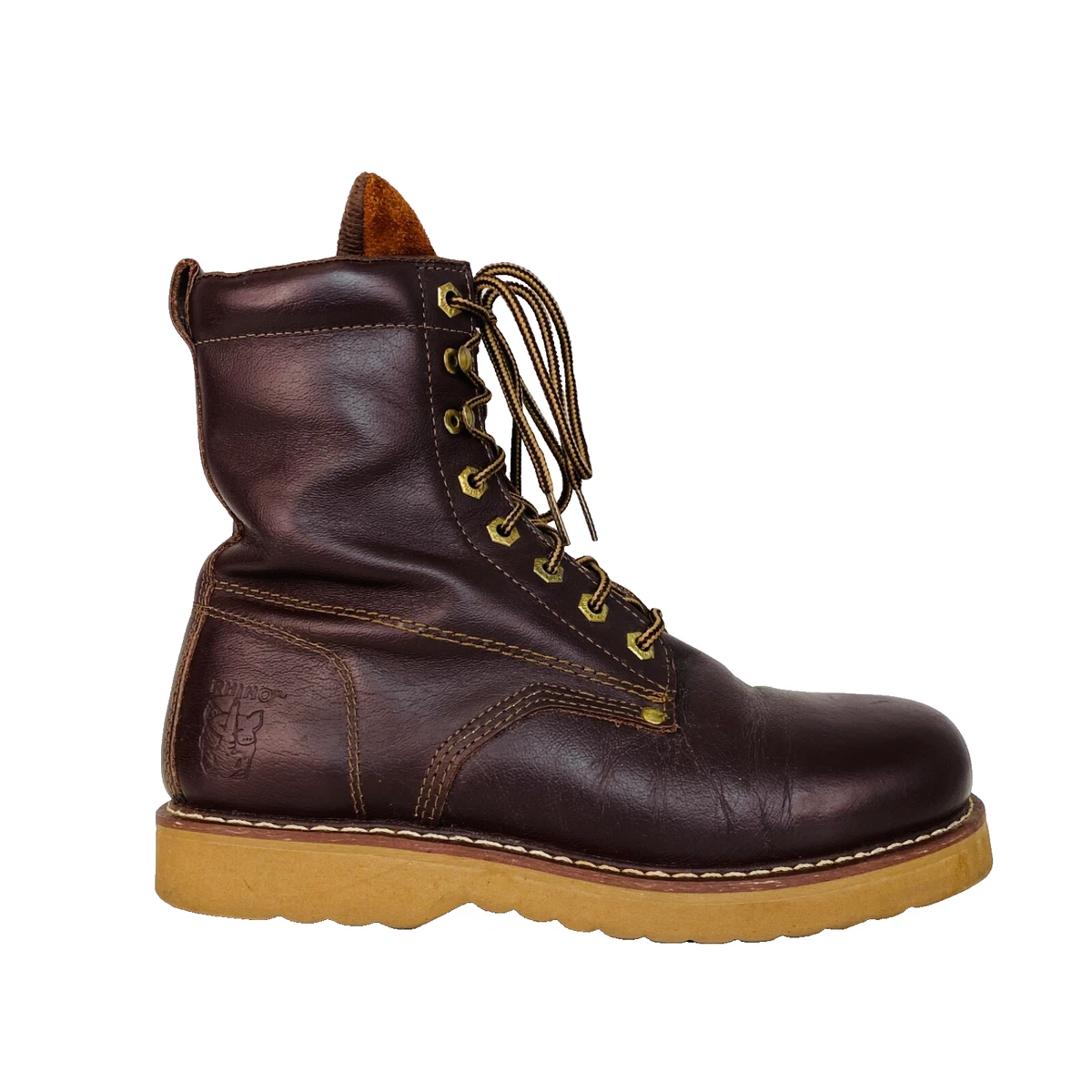 Leather Safety Vintage Boots for Men for sale | eBay