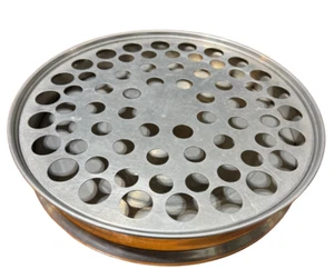 Vintage Communion Cup Tray Set 13.5" Aluminum 4-Ring 66 Cups 2-Piece Rare - Picture 1 of 10