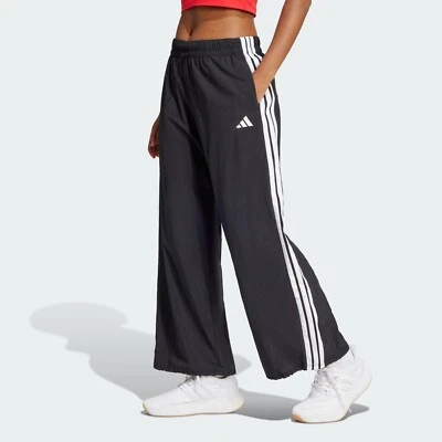 adidas Essentials 3-Stripes Lifestyle Woven Parachute Tracksuit Bottoms - Large - Image 1 of 4