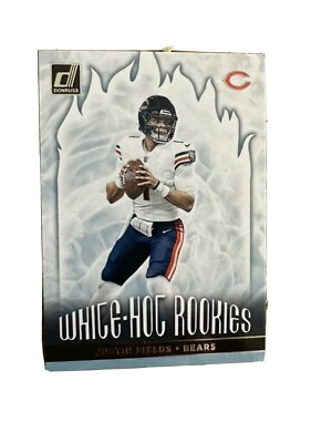 2021 Donruss White-Hot Rookies #WHR-JFI Justin Fields White-Hot Rookies NM-M - Image 1 of 2