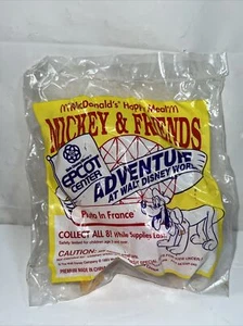 1993 McDonalds ADVENTURE AT WALT DISNEY WORLD EPCOT - PLUTO IN FRANCE Figure NEW - Picture 1 of 6