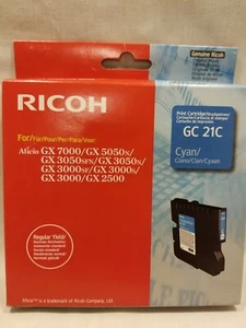 Ricoh 405533 GC 21C Cyan Cartridge J735-17 - Picture 1 of 5