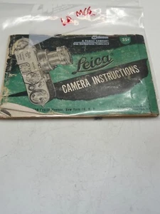 Leica IIIf Leitz NY Manual Instructions Original Manual see pix - Picture 1 of 2