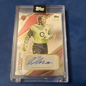 Topps Arsenal Invincibles 2003/04 jens lehmann Auto /49 special red unbeaten - Picture 1 of 4