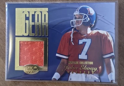 1999 Leaf Certified Gridiron Gear #JE7-HC John Elway 84/300 MEM Broncos - Image 1 of 2
