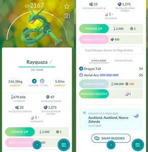Rayquaza con Legacy | recién registrado | Tr-de Go✨ - Imagen 1 de 2