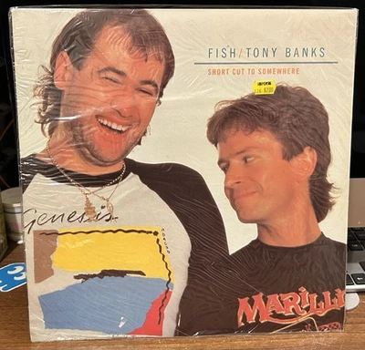 FISH / TONY BANKS Short Cut To Somewhere 12” SINGLE Vinyl MARILLION Genesis NEW - Image 1 of 4