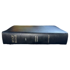 HEILIGE BIBEL RSV Daumen indiziert Oxford katholisch Großdruck Leder gebunden 2008 - Bild 1 von 9