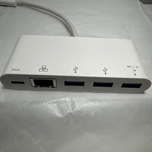 Lot of 3 - USB-C USB 3.0 HUB 3 Port Ethernet Lan Adapter Type C - Bild 1 von 7