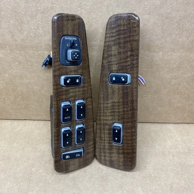 ¡LIMPIO! Juego de interruptores de alimentación de ventana maestra Lincoln Town Car 2003-2008 bloqueo de par diestro derecho Foto 1 de 4