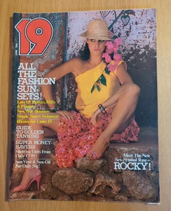 Vintage 19 Fashion Magazine June 1977 Sylvester Stallone Rocky, Fashion  Beach - Imagen 1 de 9