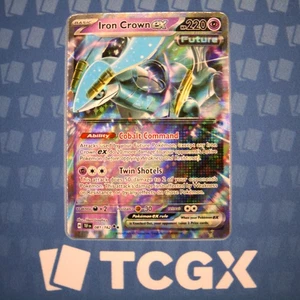 Pokemon - Iron Crown ex - 081/162 - SV05: Temporal Forces - Holo - Double Rar NM - Picture 1 of 1