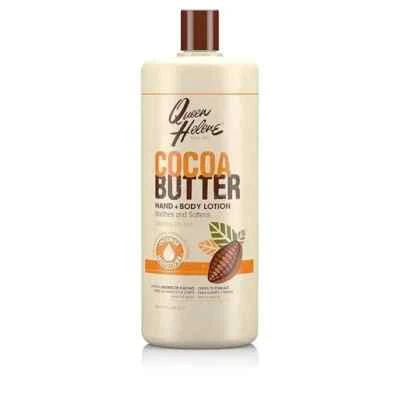 Loción para manos y cuerpo Queen Helene con manteca de cacao, 32 OZ - piel extremadamente seca Foto 1 de 3